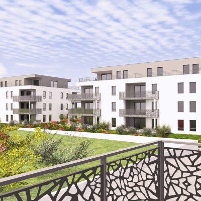 Avec L’Influence à Sierentz (68510), profitez d’appartements neufs du F2 au F5 en attique prolongés de terrasses idéalement orientés avec vue sur les espaces verts.