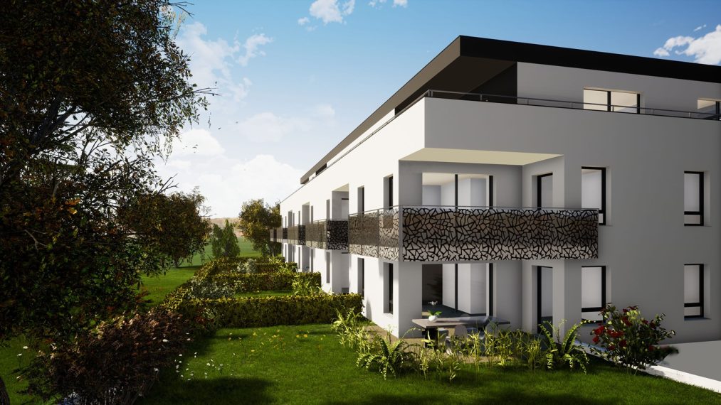 Avec la résidence L’Orée du Bois à Saint-Louis Neuweg (68300), profitez d’appartements neufs du F2 au F5 prolongés de terrasses ou jardins privatifs idéalement orientés avec vue sur les espaces verts.