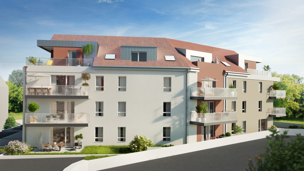 L'Élégance, nouveau programme immobilier de Sérénité Résidences, propose des appartements neufs du F2 au F4 à Sierentz